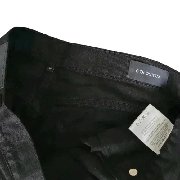 Goldsign the curved jean in black - Picture 7 of 9